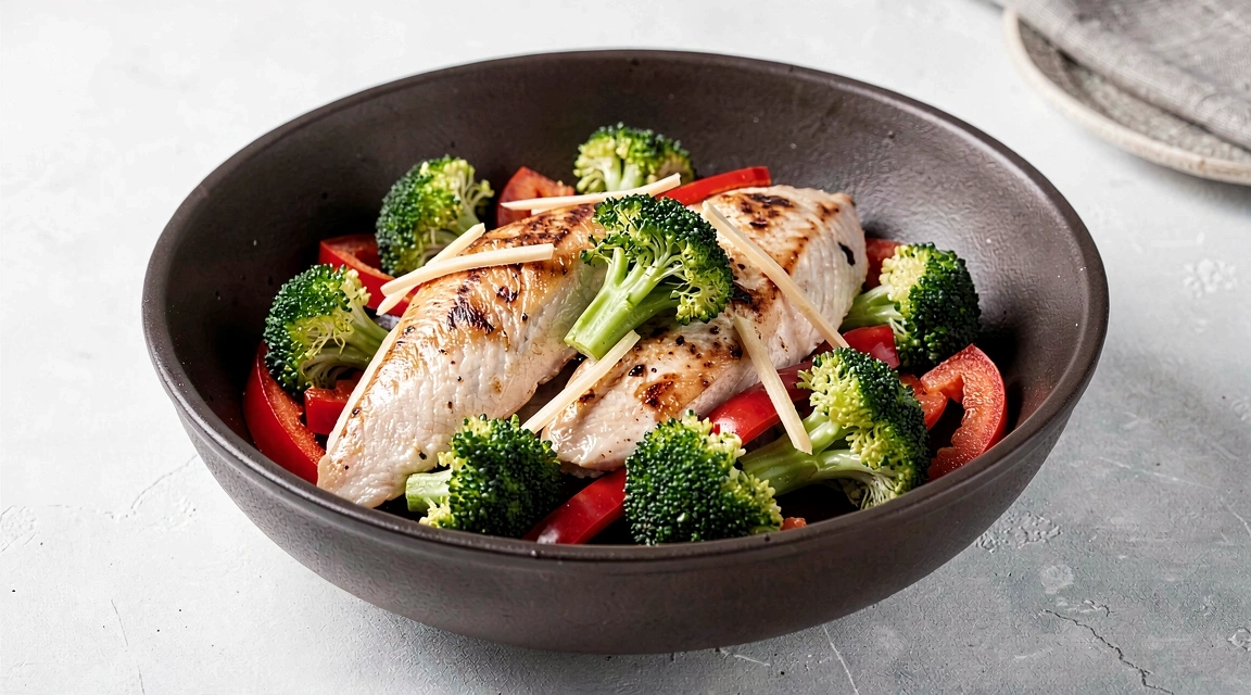 Salteado de pollo mediterráneo